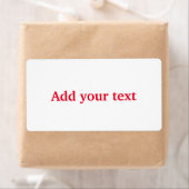 Eenvoudig minimaal elegant aangepast voeg jouw tek etiket (Insitu)