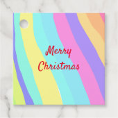 Eenvoudig minimaal elegant kerstcadeau label (Voorkant)