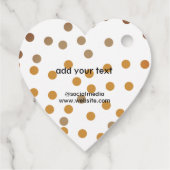 Eenvoudig minimaal elegant kerstcadeau label (Achterkant)