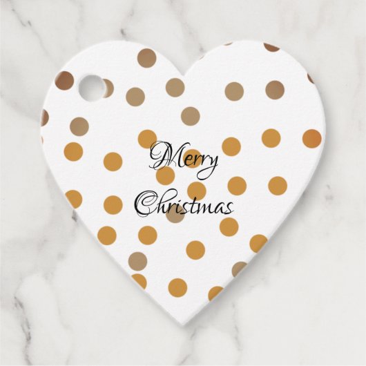 Eenvoudig minimaal elegant kerstcadeau label (Voorkant)