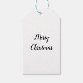 Eenvoudig minimaal elegant kerstcadeau label cadeaulabel (Voorkant)