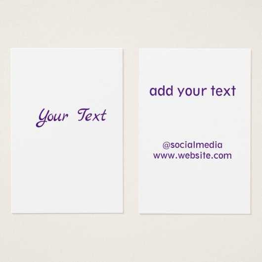 Eenvoudig minimaal elegant kerstcadeau label visitekaartje (Voorkant /achterkant)