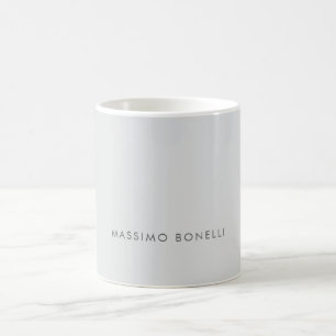Eenvoudig Minimaal Elegant Modern Grijs Koffiemok