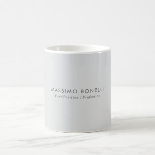 Eenvoudig Minimaal Elegant Modern Grijs Koffiemok
