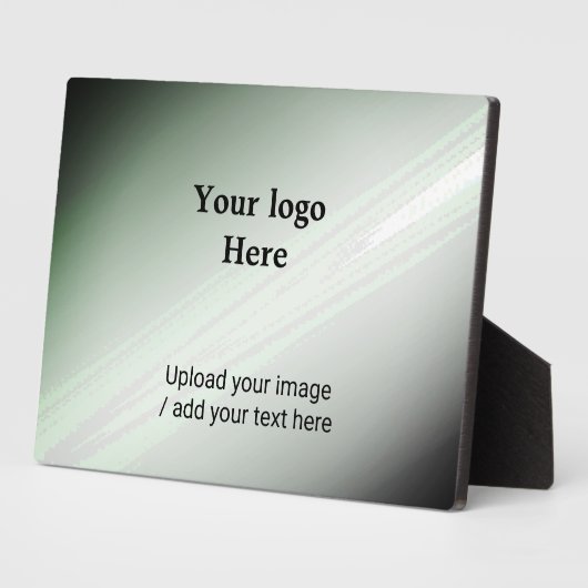 Eenvoudig minimaal elegant voeg jouw tekst logo af fotoplaat (Zijkant)