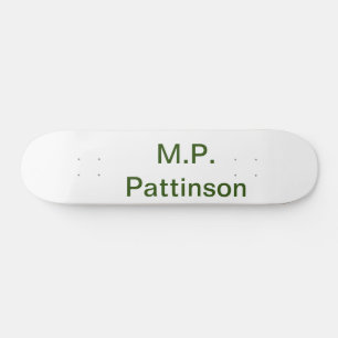 Eenvoudig minimaal groen voeg je tekst naam foto t skateboard