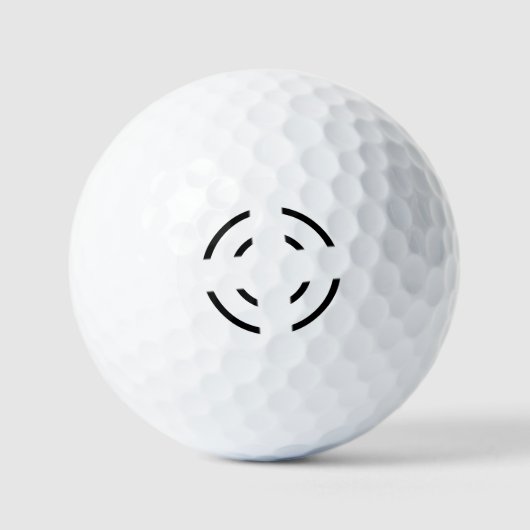 eenvoudig minimaal jouw naam MONOGRAM GROOMSME toe Golfballen (Voorkant)