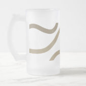 eenvoudig minimaal jouw naam MONOGRAM GROOMSME toe Matglas Bierpul (Links)