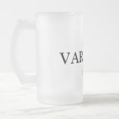 eenvoudig minimaal jouw naam MONOGRAM GROOMSME toe Matglas Bierpul (Links)