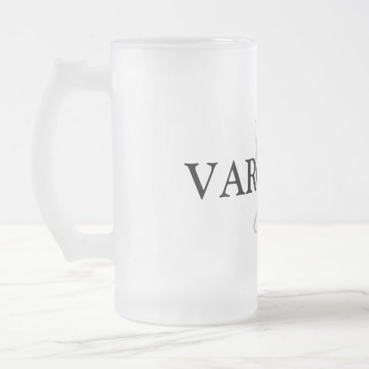 eenvoudig minimaal jouw naam MONOGRAM GROOMSME toe Matglas Bierpul (Links)