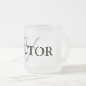 eenvoudig minimaal jouw naam MONOGRAM GROOMSME toe Matglas Koffiemok (Voorkant rechts)