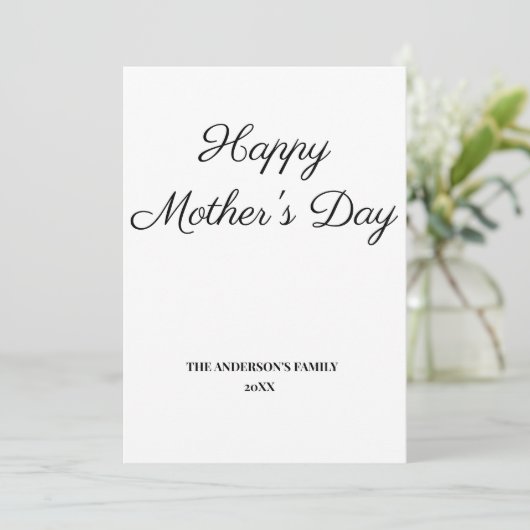 eenvoudig minimaal jouw tekst moederdag toevoegen (Staand voorkant)