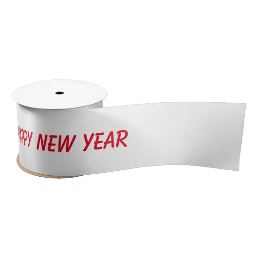 eenvoudig minimaal jouw tekst monogram naam satin  lint (Spoel)