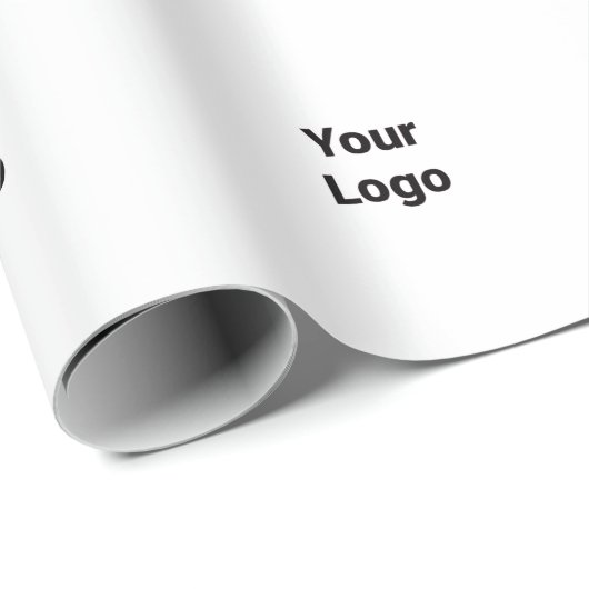 eenvoudig minimaal jouw tekst monogram naam wrappi cadeaupapier (Rol Hoek)