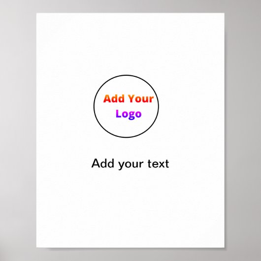 Eenvoudig minimaal kleurrijk afbeelding jouw naam poster (Voorkant)