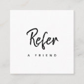 Eenvoudig minimaal modern bedrijf aanbevelingskaartje (Voorkant)