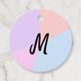 eenvoudig minimaal monogram logo gepersonaliseerd  bedankjes labels