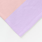 eenvoudig minimaal monogram logo gepersonaliseerd  fleece deken (Hoek)