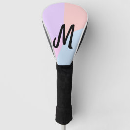 eenvoudig minimaal monogram logo gepersonaliseerd  golfheadcover