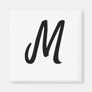 eenvoudig minimaal monogram logo gepersonaliseerd magneet