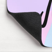 eenvoudig minimaal monogram logo gepersonaliseerd  muismat (Hoek)