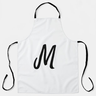 eenvoudig minimaal monogram logo gepersonaliseerd schort