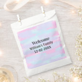 eenvoudig minimaal monogramlogo gepersonaliseerde  bedankzakje (Geknipt)