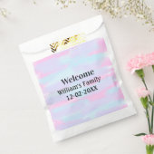 eenvoudig minimaal monogramlogo gepersonaliseerde  bedankzakje (Gezegeld)