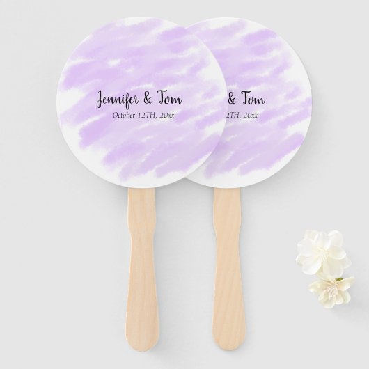 eenvoudig minimaal om jouw naam op maat te plaatse handwaaier (Voorkant en achterkant)