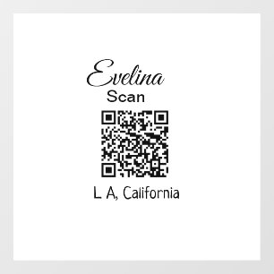 Eenvoudig minimaal om jouw naam plaats plaats plaa raamsticker