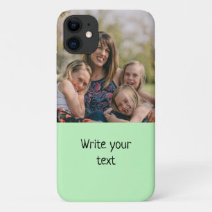 eenvoudig minimaal om jouw tekst foto's voor kerst iPhone 11 hoesje
