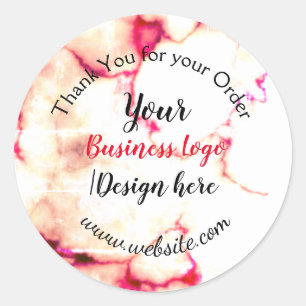 eenvoudig minimaal om logo/ontwerp toe te voegen. ronde sticker