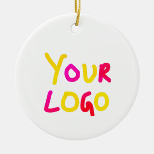 eenvoudig minimaal om uw logo en ontwerp hier aan keramisch ornament
