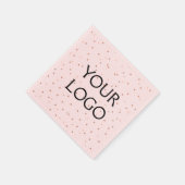 eenvoudig minimaal om uw logo en ontwerp hier aan  servet (Hoek)