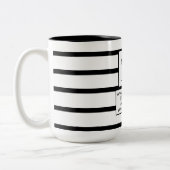 eenvoudig minimaal om uw logo en ontwerp hier aan  tweekleurige koffiemok (Links)