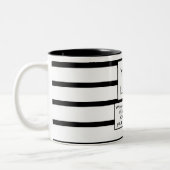 eenvoudig minimaal om uw logo en ontwerp hier aan  tweekleurige koffiemok (Links)