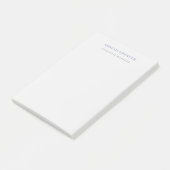 Eenvoudig Minimaal Professioneel Post-it® Notes (Schuin)