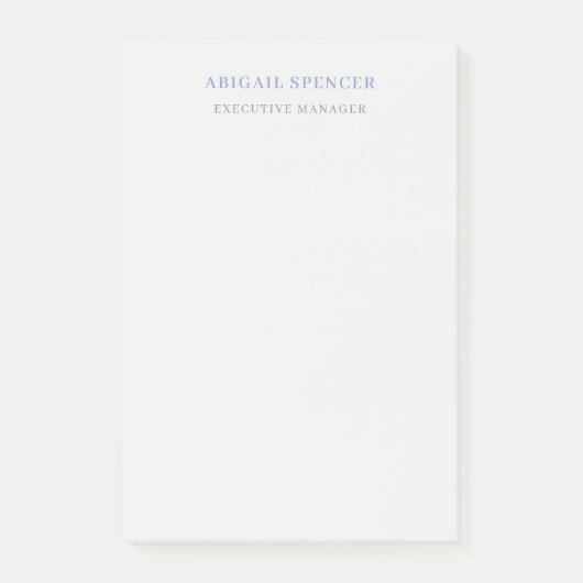 Eenvoudig Minimaal Professioneel Post-it® Notes (Voorkant)