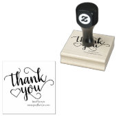 Eenvoudig minimaal script | Klassieke branding bed Rubberstempel (Gestempeld)