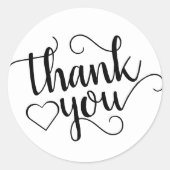 Eenvoudig Minimaal Script | Klassieke Branding Dan Ronde Sticker (Voorkant)