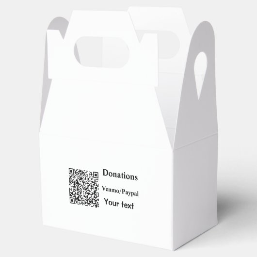 Eenvoudig minimaal streepjescode donaties venmo pa bedankdoosjes (Geopend)