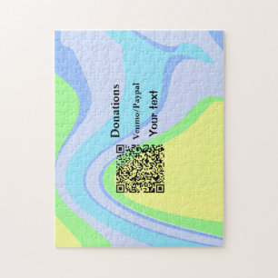 Eenvoudig minimaal streepjescode donaties venmo pa legpuzzel