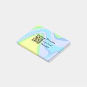 Eenvoudig minimaal streepjescode donaties venmo pa post-it® notes (Schuin)