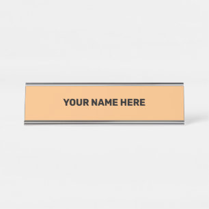 EENVOUDIG MINIMAAL TEKSTSTIJL DEUR-SIGN BUREAU NAAMBORDJE