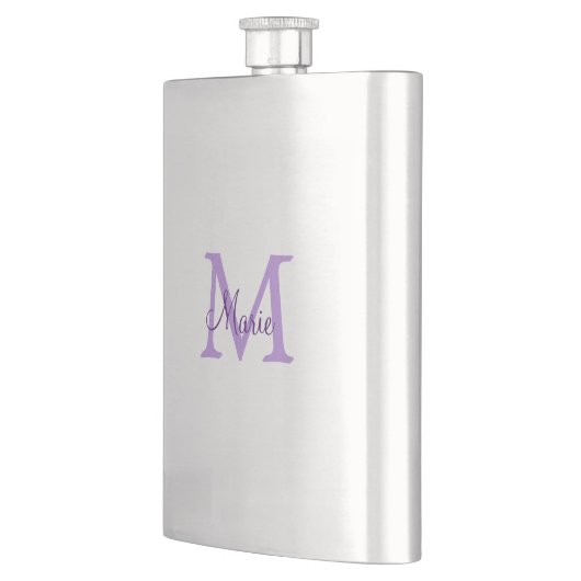 eenvoudig minimaal toevoegen naam monogram roze ro flacon (Links)