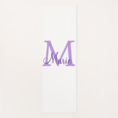 eenvoudig minimaal toevoegen naam monogram roze ro yogamat (Voorkant)