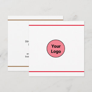 EENVOUDIG MINIMAAL TOEVOEGEN UW LOGO-DOUANESTEKST