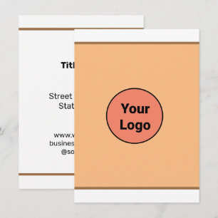 EENVOUDIG MINIMAAL TOEVOEGEN UW LOGO-DOUANESTEKST BEDANKKAART