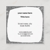 EENVOUDIG MINIMAAL TOEVOEGEN UW LOGO-DOUANESTEKST CONTACTKAARTJE (Achterkant)