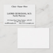 Eenvoudig, minimaal Visitekaartje (Voorkant / Achterkant)